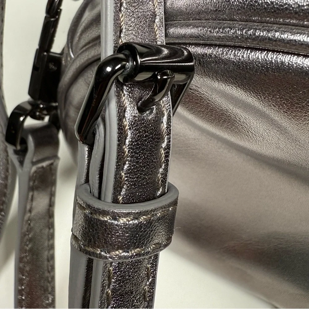 Talbots Metallic Silver Handbag‎